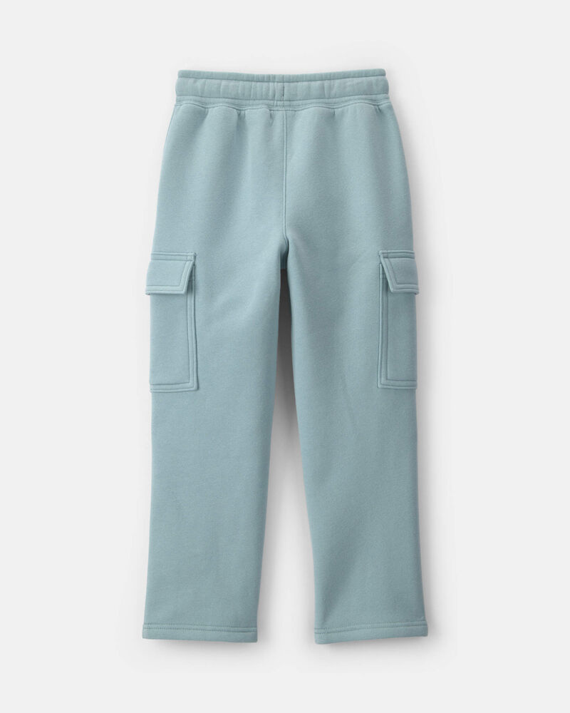 Boys Fleece Cargo Pants - Blue, image 2 of 6 slides