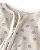 B&eacute;b&eacute; fille - Grenouill&egrave;re en coton biologique, fraise, image 3 sur 4 diapositives