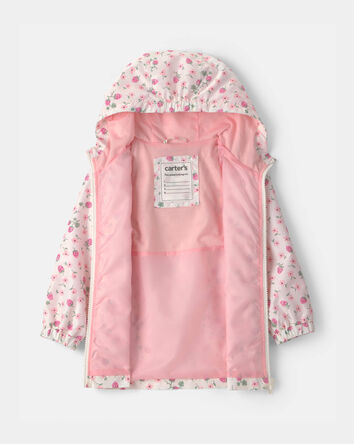 Tout-petit fille - Imperm&eacute;able &agrave; motif fleurs et fraises, 