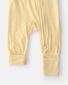 B&eacute;b&eacute; - Grenouill&egrave;re PurelySoft &agrave; fermeture &agrave; glissi&egrave;re &agrave; deux sens - Jaune, image 6 sur 7 diapositives