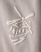 Toddler Boy Helicopter French Terry Sweatshirt & Pant Set - Grey, image 3 of 5 slides