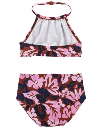Floral Print 2-Piece Swimsuit, 