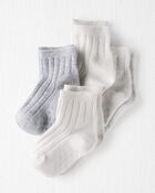 B&eacute;b&eacute; 4 paires de chaussettes antid&eacute;rapantes, image 1 sur 2 diapositives