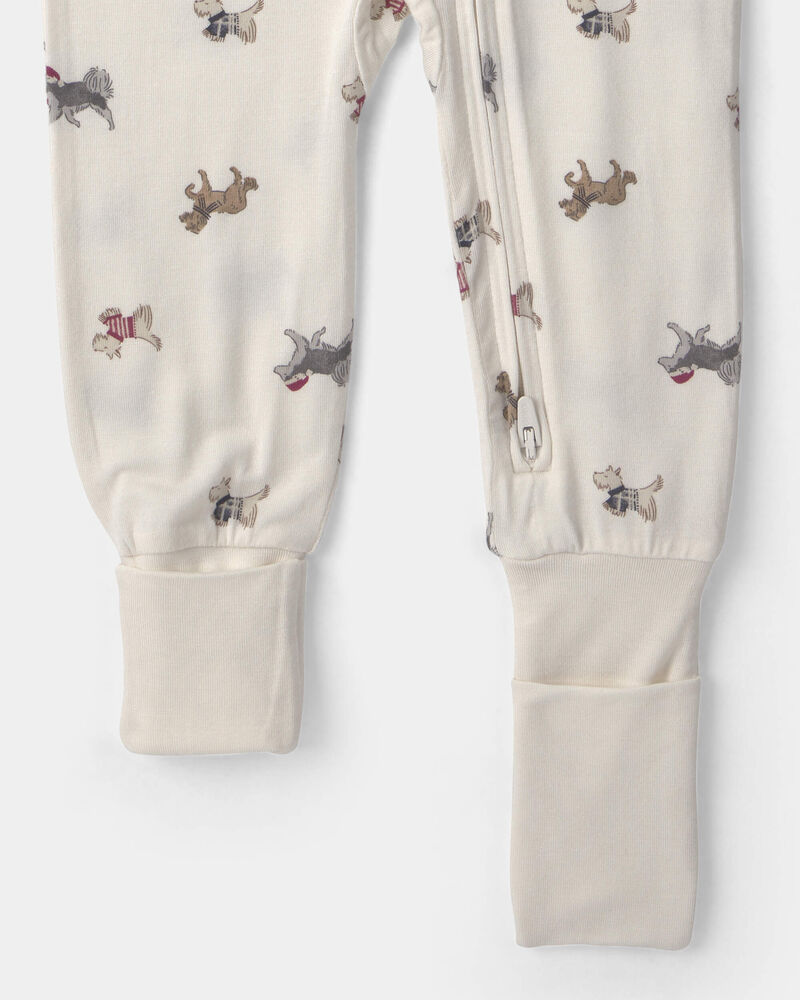 Baby 1-Piece Dog PurelySoft&trade; Snug Fit Pyjama - Cream, image 3 of 9 slides