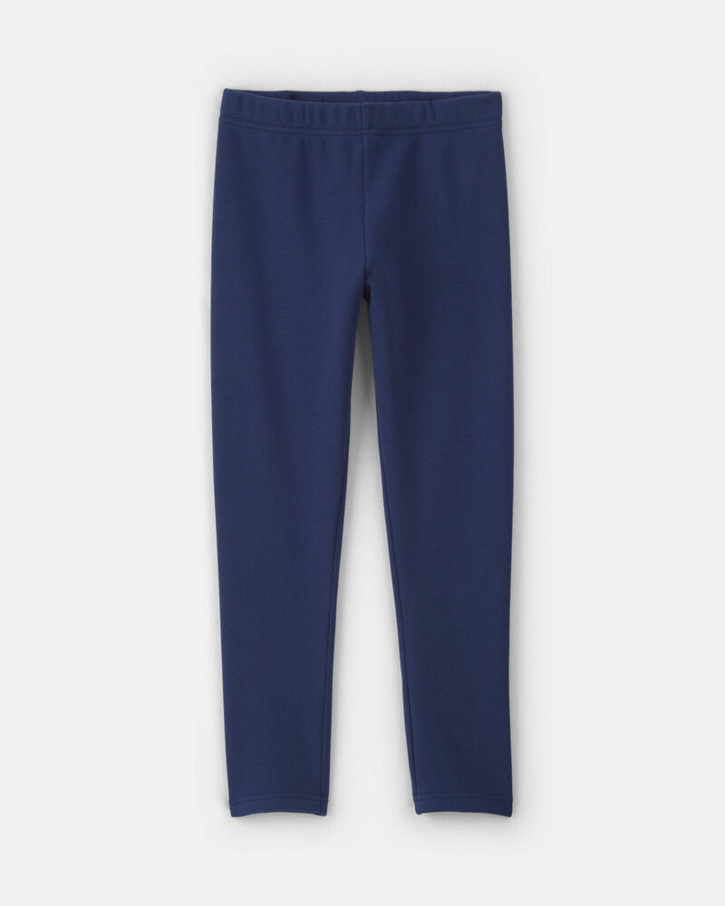 Filles - Legging extensible en molleton &ndash; Bleu marine, image 1 sur 4 diapositives
