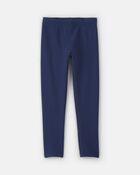 Filles - Legging extensible en molleton &ndash; Bleu marine, image 1 sur 4 diapositives