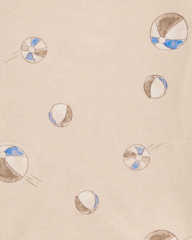 Toddler Beach Ball Print Knit Short-Sleeve Tee, image 3 of 4 slides
