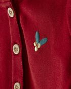 Baby Girl 3-Piece DayDream Fleece Floral Long-Sleeve Bodysuit & Pant Set - Red, image 2 of 5 slides