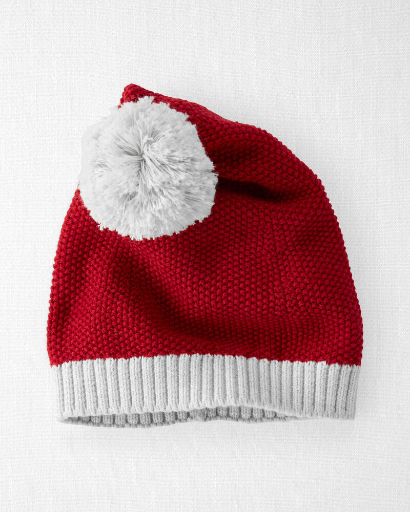 Baby Organic Cotton Santa Hat, image 1 of 3 slides