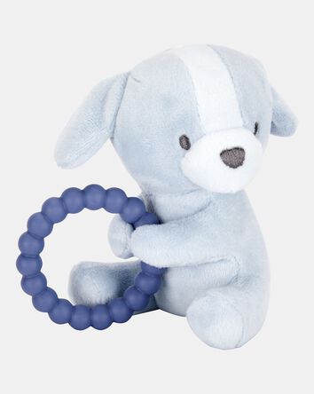 Baby Puppy Plush With Teether, 