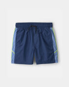 Boys Colorblock Active Shorts - Blue, image 1 of 5 slides