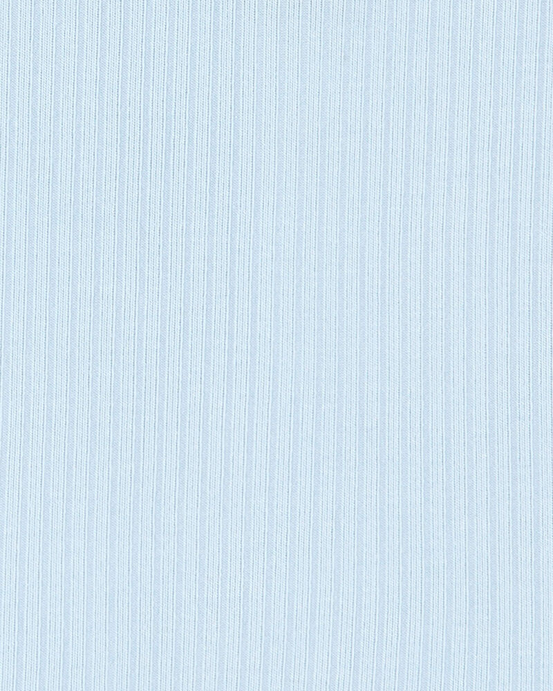 Baby Solid PurelySoft Footie 1-Piece Pyjamas - Blue, image 3 of 5 slides