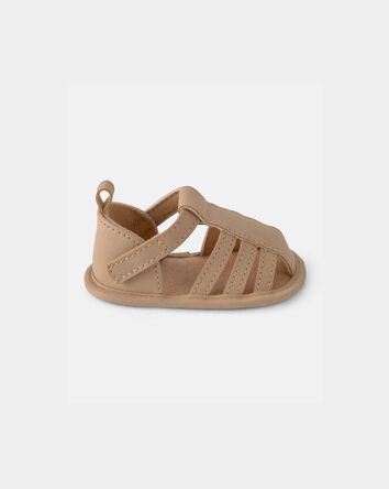 Baby Boy Strappy Sandals - Brown, 