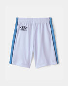Kid Umbro Argentina Mesh Soccer Shorts - Light Blue/White, image 3 of 7 slides