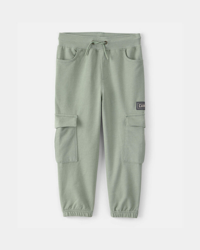 Toddler Boy 'Camp Dino' French Terry Cargo Joggers - Green, image 1 of 5 slides