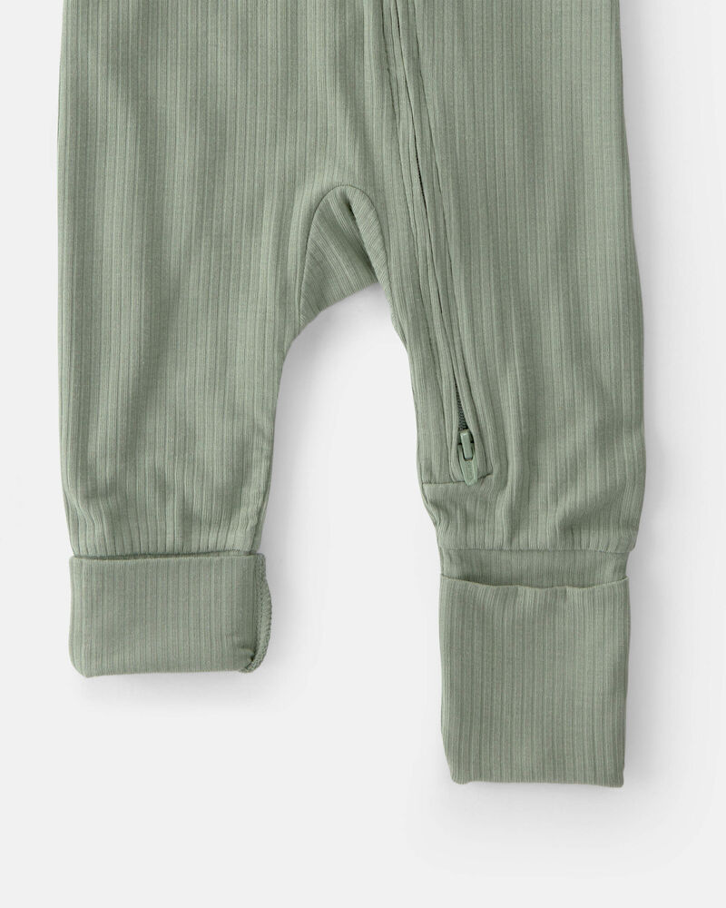 B&eacute;b&eacute; - Grenouill&egrave;re PurelySoft &agrave; fermeture &agrave; glissi&egrave;re &agrave; deux sens - Vert, image 5 sur 6 diapositives
