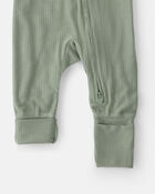 B&eacute;b&eacute; - Grenouill&egrave;re PurelySoft &agrave; fermeture &agrave; glissi&egrave;re &agrave; deux sens - Vert, image 5 sur 6 diapositives