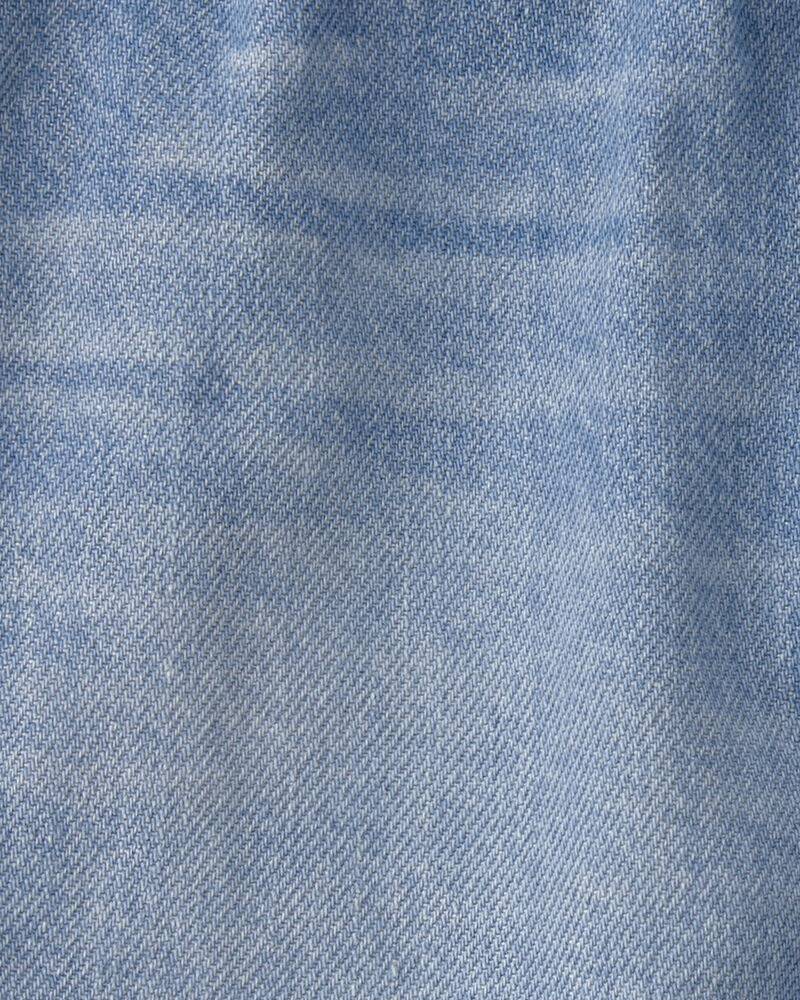 B&eacute;b&eacute; gar&ccedil;on - Short &agrave; cordon de serrage en denim - D&eacute;lav&eacute; clair, image 3 sur 3 diapositives