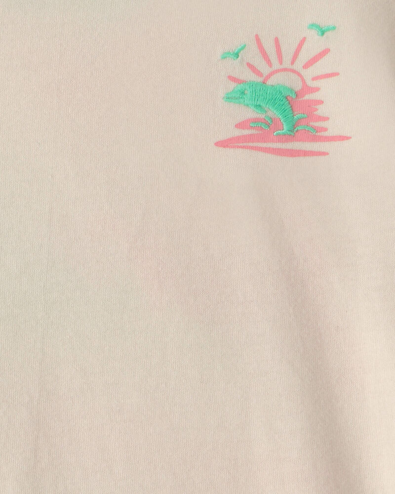 Toddler Girl 'Where the Sun Never Sets' Graphic Tee - Cream, image 3 of 5 slides