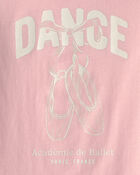Filles - T-shirt manches longues &agrave; motif ballet - Rose, image 2 sur 2 diapositives