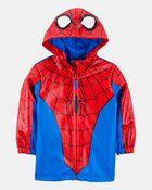 Toddler Boy Spider-Man Rain Jacket - Red, image 1 of 4 slides