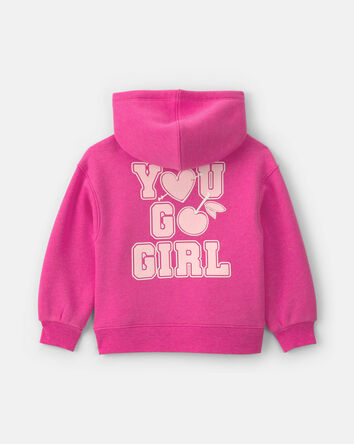 Toddler Girl Heart Fleece Long-Sleeve Top & Pant Set - Pink, 
