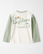 Kid Organic Cotton Let's Explore Long-Sleeve Tee, image 2 of 5 slides