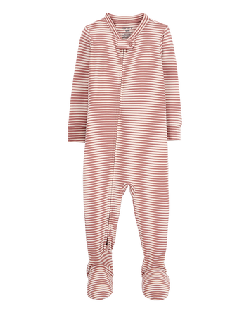 Baby Striped 1-Piece PurelySoft Footie Pyjamas, 