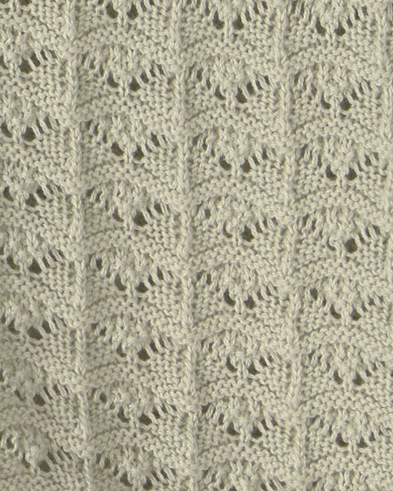 Filles - Cardigan boutonn&eacute; en tricot - Vert, image 2 sur 2 diapositives