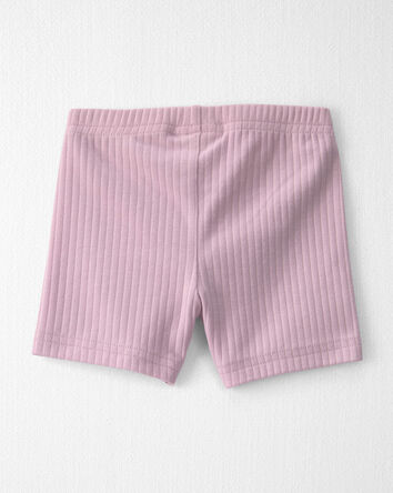 Baby Girl 2-Pack Organic Cotton Ribbed Cartwheel Shorts, 