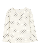 Toddler Polka Dot Cotton Rib Top, image 1 of 3 slides