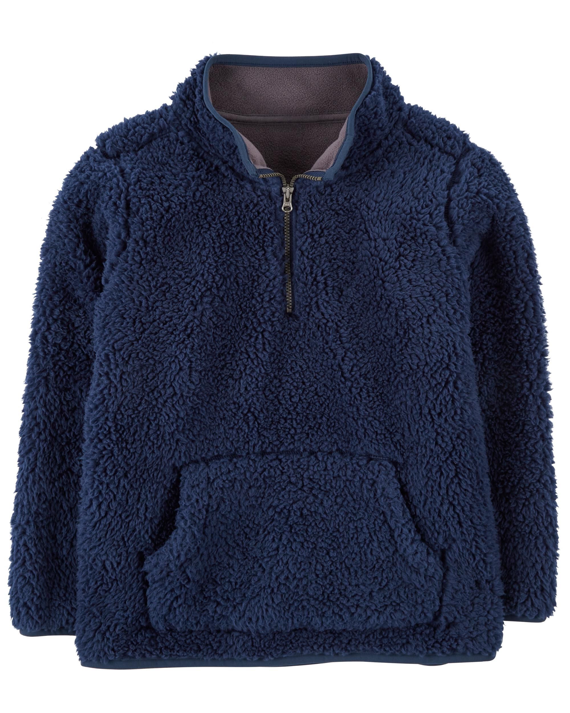 Sherpa zip sales up vest