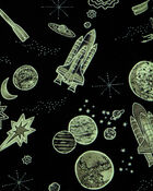 Kid Space Print Snug Fit 4-Piece Pyjamas, image 3 of 4 slides