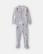Toddler Girl 1-Piece Fairies DreamPlush Snug Fit Footed Pyjama - Blue, image 1 of 4 slides