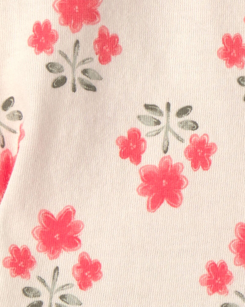 B&eacute;b&eacute; fille - Ensemble 3 pi&egrave;ces t-shirt &agrave; fleurs et short, image 4 sur 4 diapositives