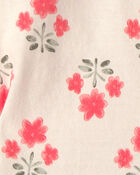 B&eacute;b&eacute; fille - Ensemble 3 pi&egrave;ces t-shirt &agrave; fleurs et short, image 4 sur 4 diapositives