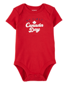 Baby My First Canada Day Bodysuit - Red, image 1 of 4 slides