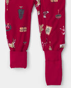 Baby 1-Piece Christmas PurelySoft&trade; Snug Fit Pyjama - Red, image 4 of 10 slides