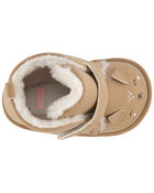 Faux Fur Animal Bootie Baby Shoes, image 4 of 7 slides