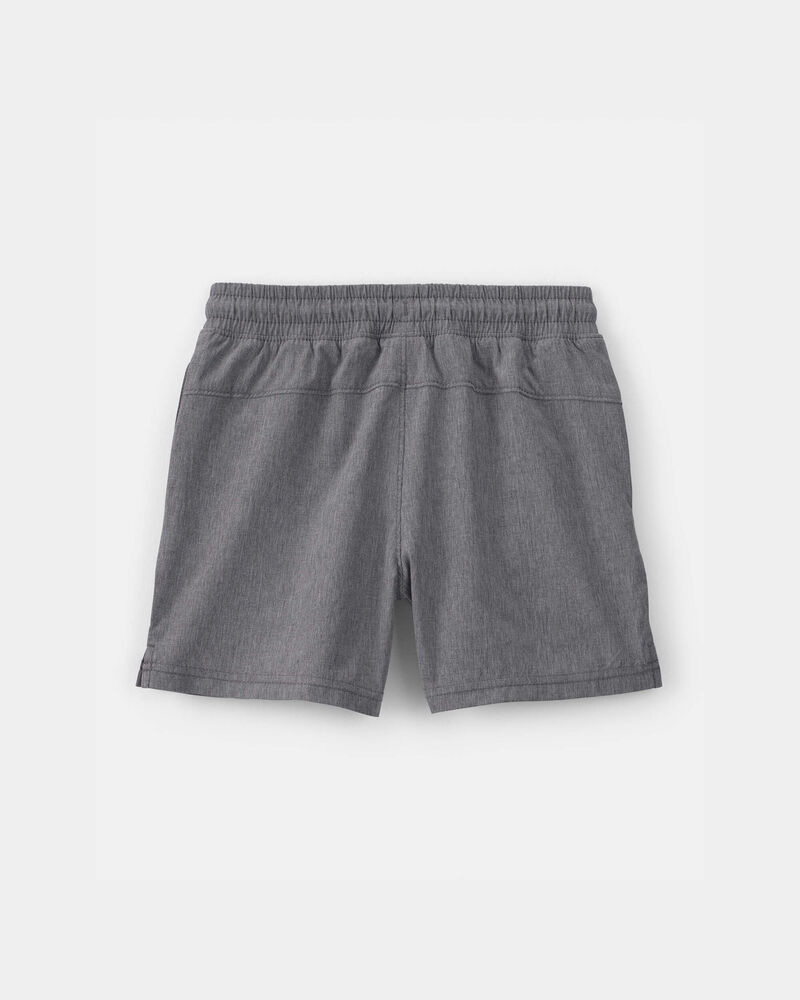 Boys Pull-On Active Shorts - Grey, image 2 of 4 slides