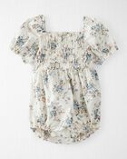Baby Floral-Print Linen Bubble Made with Organic Cotton, image 1 of 5 slides