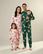 Baby Reindeer 100% Cotton Snug Fit 2-Way Zip Sleeper - Green, image 2 of 5 slides