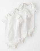 Baby Boy 3-Pack Organic Cotton Rib Bodysuits, image 1 of 4 slides