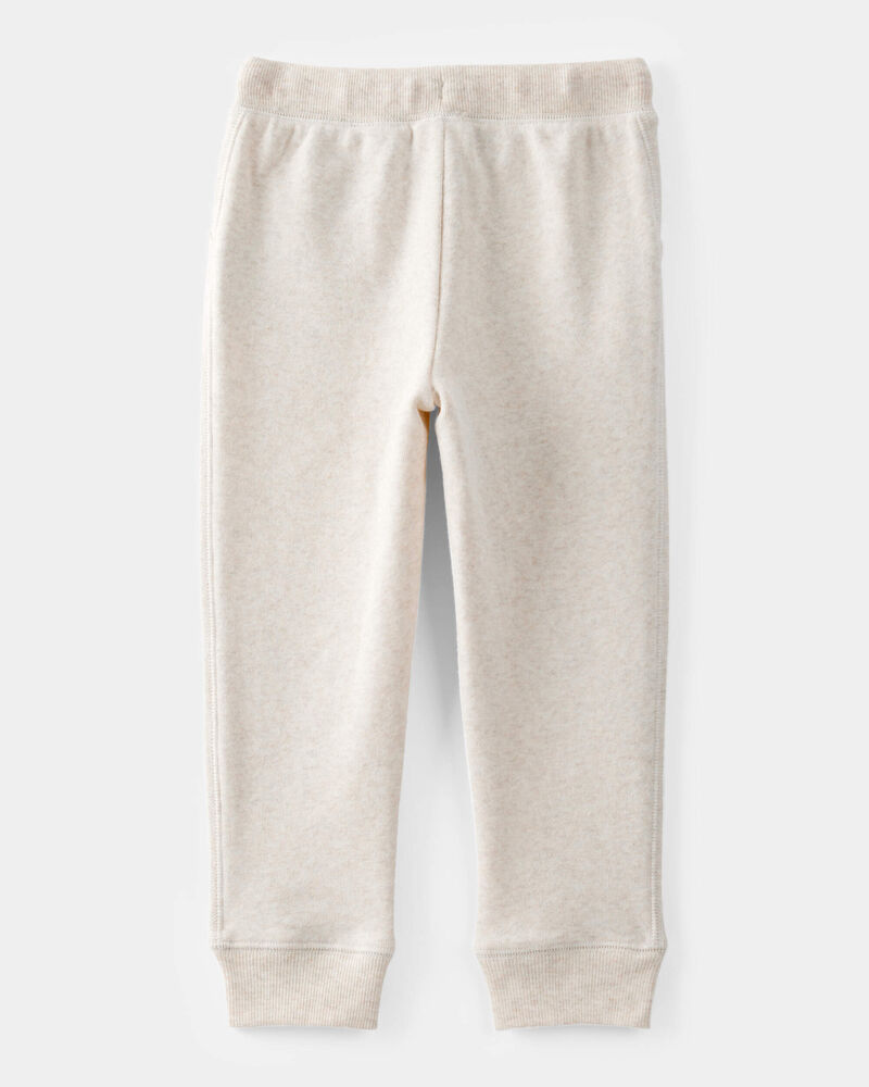 Tout-petit fille - Pantalon de jogging en jersey bouclette à cordon de serrage de couleur unie, image 2 sur 4 diapositives