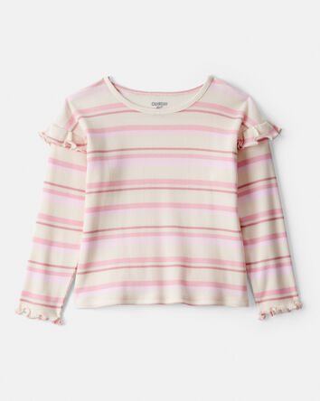 Toddler Girl Striped Long-Sleeve Top - Pink, 