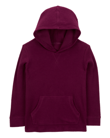 Kid Solid Thermal Long-Sleeve Shirt - Burgundy, 