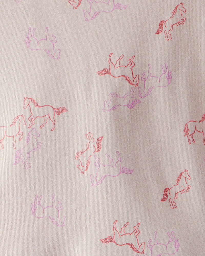 Girls Horse Print Dress, image 3 of 4 slides