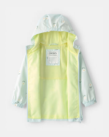 Tout-petit fille - Imperm&eacute;able &agrave; fleurs qui changent de couleur - Bleu, 