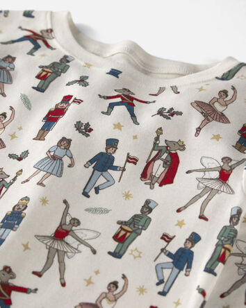 Kids 2-Piece Organic Cotton Pyjamas in Nutcracker, 