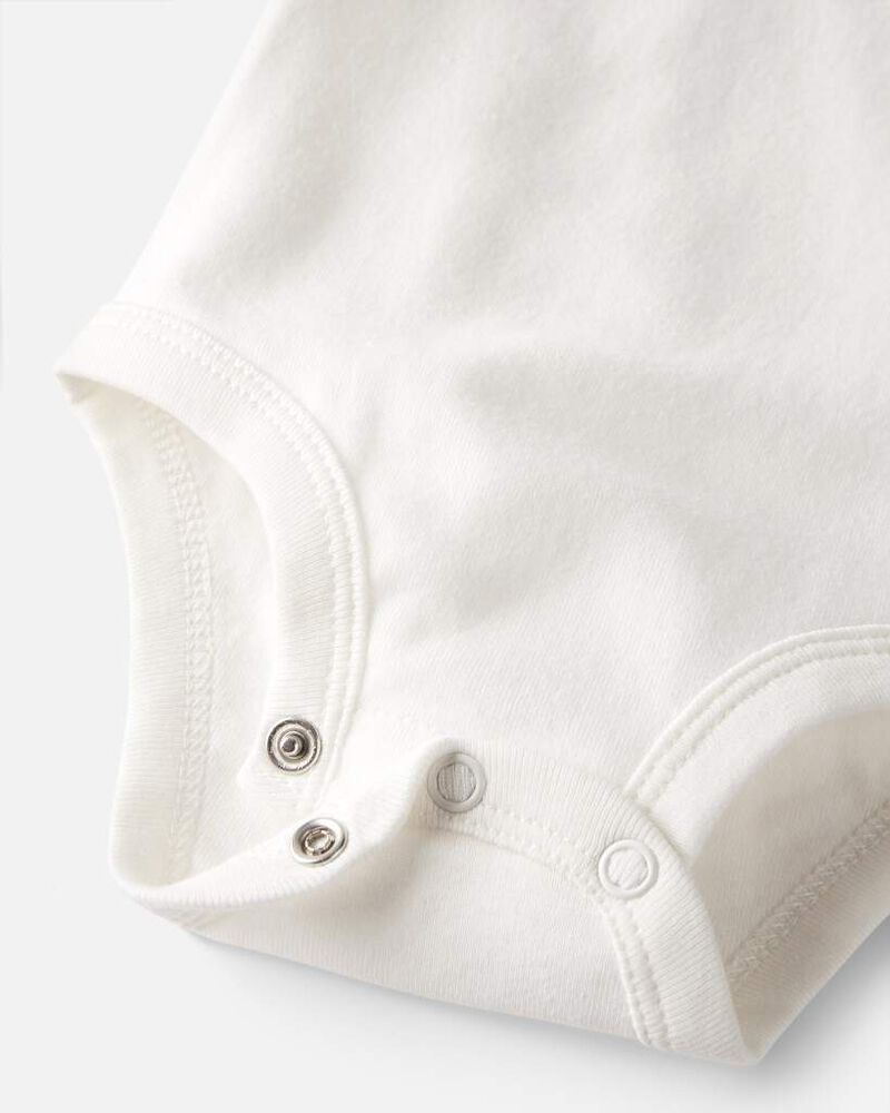 Baby 3-Pack Organic Cotton Bodysuits, image 3 of 3 slides